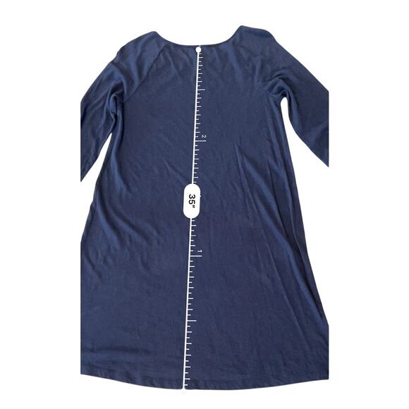 Lilly Pulitzer 26198 Suncrest Swing MEDIUM‎ Modal Cotton Tab Sleeves Navy - Picture 8 of 10